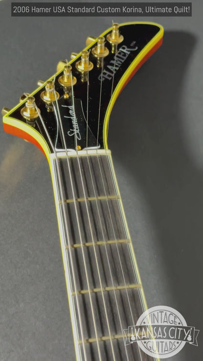 2006 Hamer USA Standard Custom ONE-OFF  Very Unique, Korina, Ultimate Quilt!