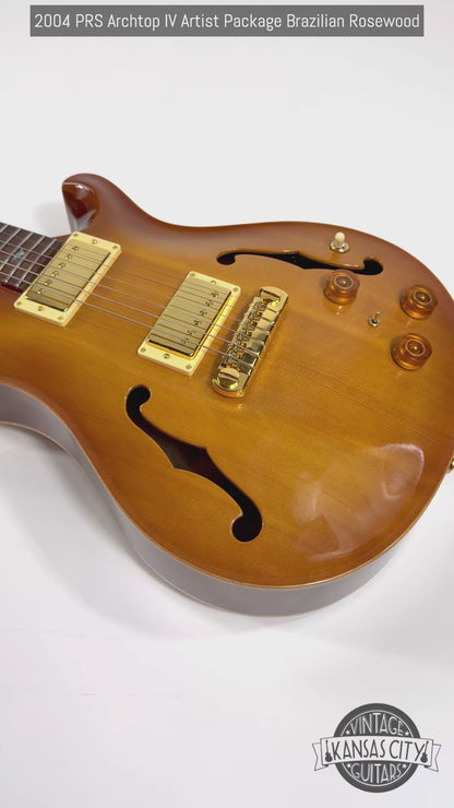 2004 PRS Archtop IV SPRUCE TOP DEEP BODY Artist Package Brazilian Rosewood, RARE MODEL! Paul Reed Smith hollowbody