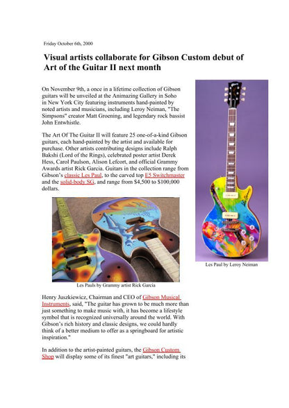 Gibson Custom Shop BUG ES-5 Switchmaster by Carol Paulsen "Art of Guitar" 1999