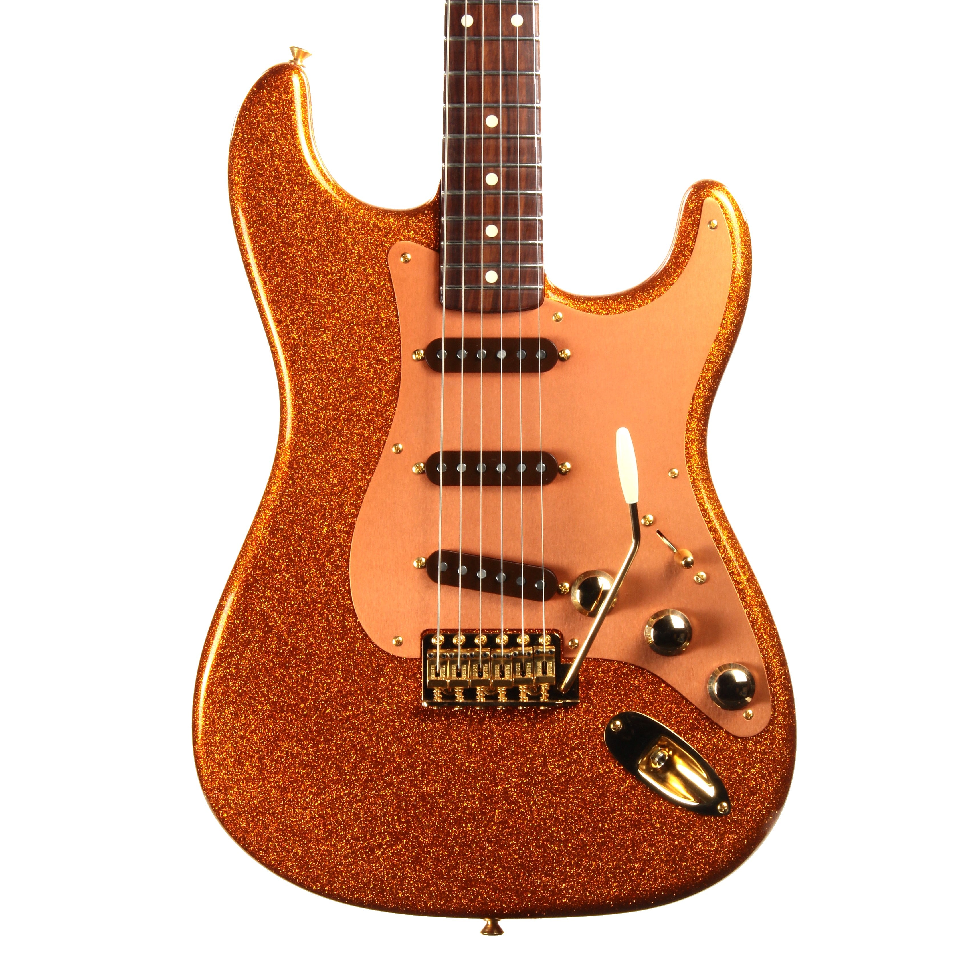Fender Custom Shop Paul Waller Masterbuilt '56 Stratocaster Orange Sparkle - Solid CITES Rosewood Neck!