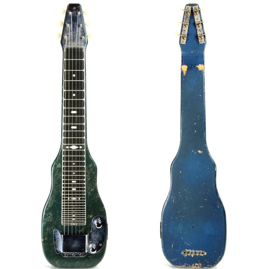 Rare BLUE c. 1954 Fender Champion Lap Steel Guitar - 1950's Champ Green Pearloid