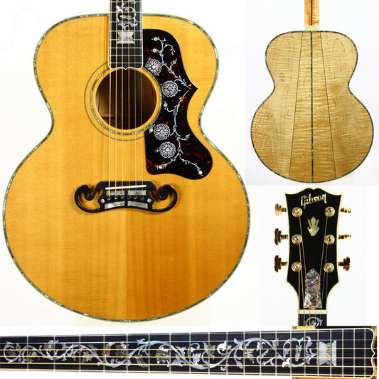 RARE 1995 Gibson Montana J-200 DELUXE VINE INLAY One-Off -- 3-Piece Back, Abalone/MOP Inlays, SJ-200 j200 sj200