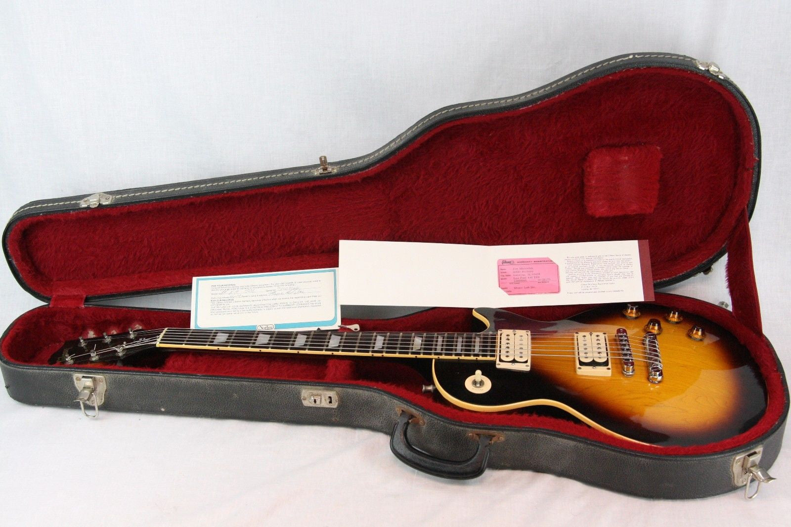 *SOLD*  1979 Gibson Les Paul KM Kalamazoo Model! DOUBLE WHITE T-TOPS! Sunburst w/ OHSC!