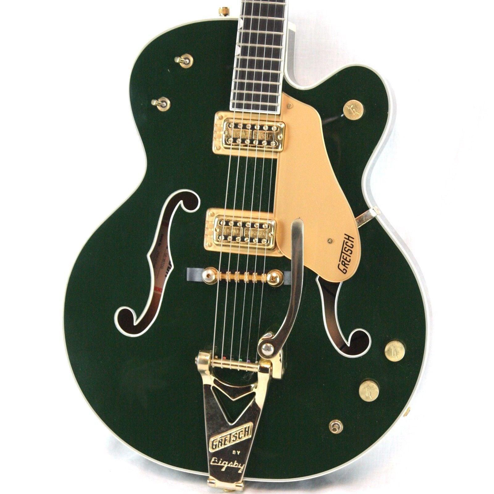 *SOLD*  2005 Gretsch Country Club CADILLAC GREEN w/ OHSC G6196TCG 6196 Filertrons Bigsby