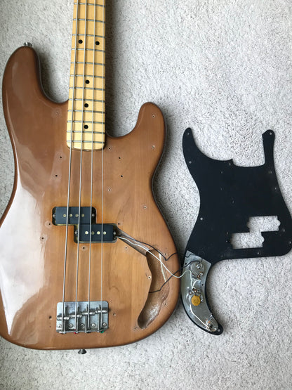 1974-1975 Fender Precision Bass Mocha! Maple Fretboard 1970's P jazz vintage