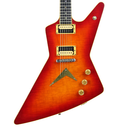 1979 Dean USA Z Standard Bound Explorer -- Cherry Burst, Flametop, DiMarzio Super Distortions, RARE!