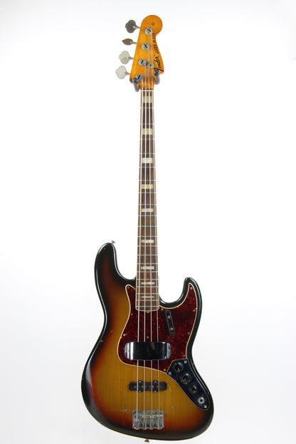 1970 Fender Jazz Bass Sunburst All-Original Vintage 4-Bolt Neck Rosewood Board, Block Inlays