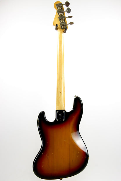 1970 Fender Jazz Bass Sunburst All-Original Vintage 4-Bolt Neck Rosewood Board, Block Inlays