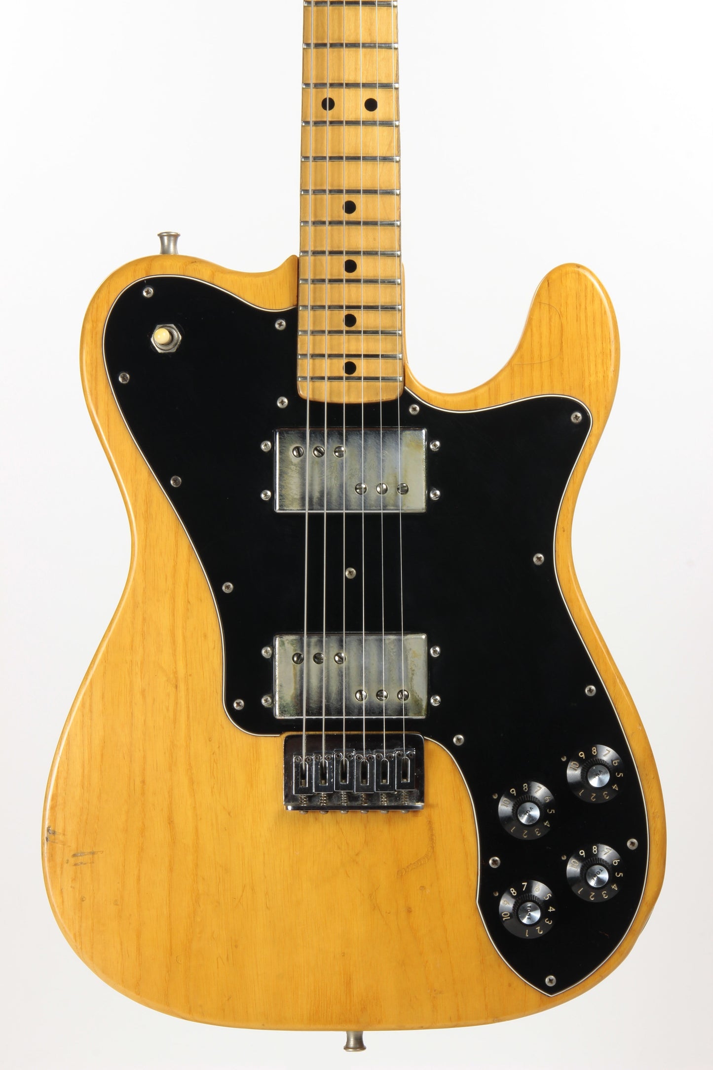 1974 Fender Telecaster Deluxe Natural - Vintage Original Tele Stratocaster Headstock, Wide Range Humbuckers, 1970's