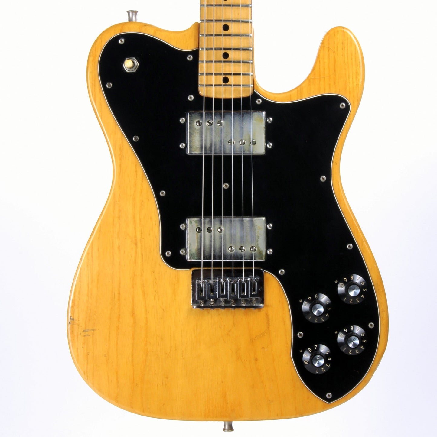 1974 Fender Telecaster Deluxe Natural - Vintage Original Tele Stratocaster Headstock, Wide Range Humbuckers, 1970's