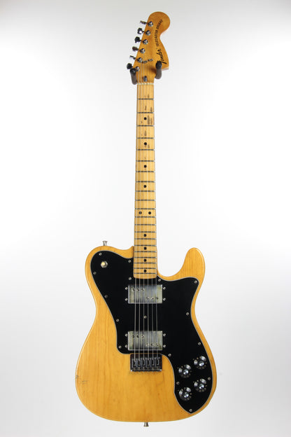 1974 Fender Telecaster Deluxe Natural - Vintage Original Tele Stratocaster Headstock, Wide Range Humbuckers, 1970's