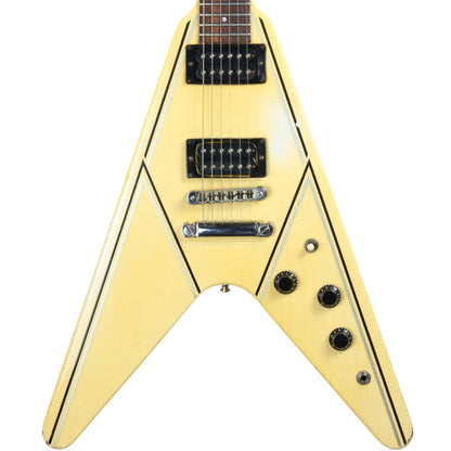 1984 Gibson Flying V Designer Series 31t - White, Tim Shaw Patent # Humbuckers, Stoptail