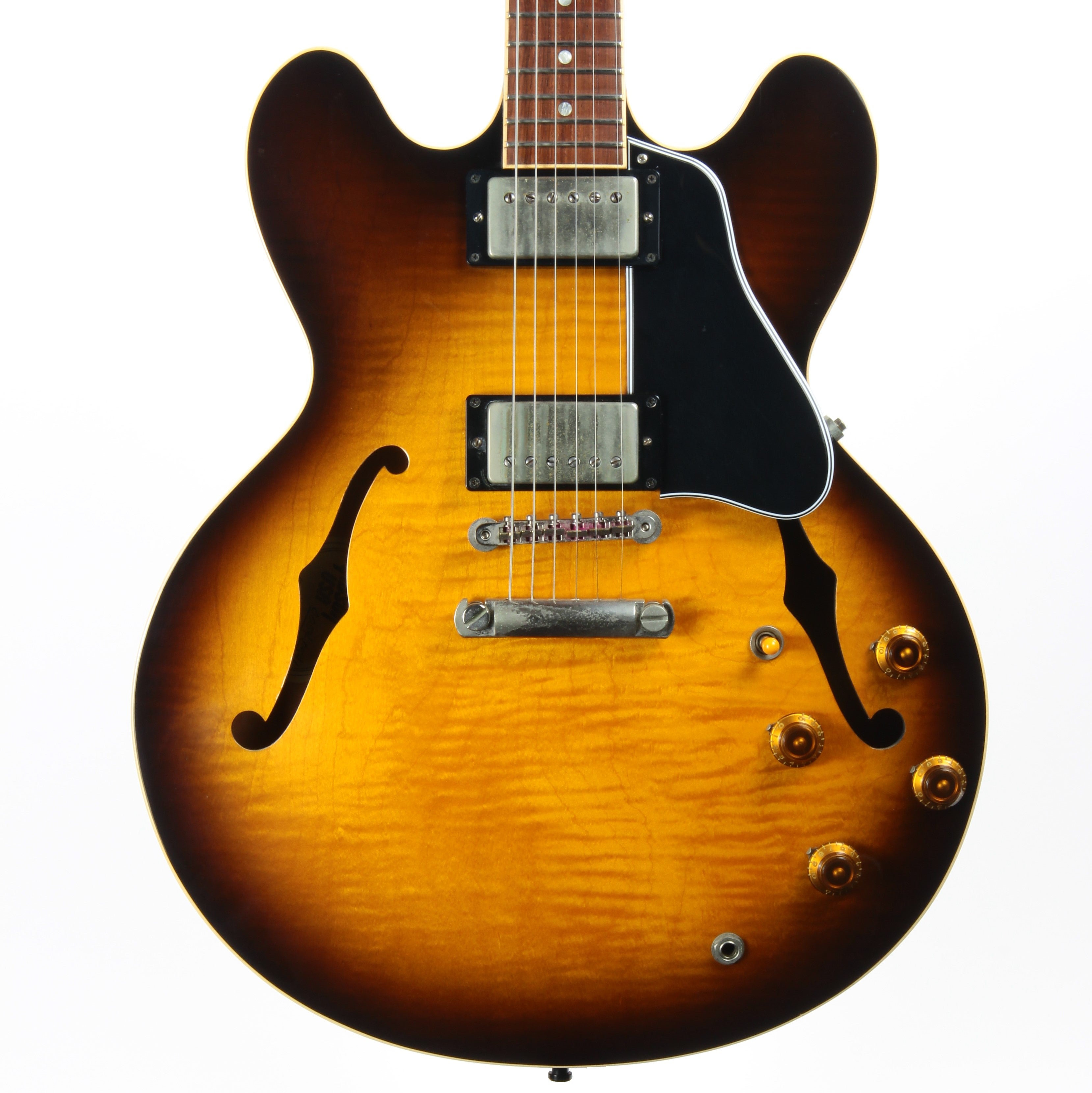 *SOLD*  2000 Gibson ES-335 Dot Tobacco Sunburst FIGURED - w/ OHSC Hand-Signed Seymour Duncan Antiquities