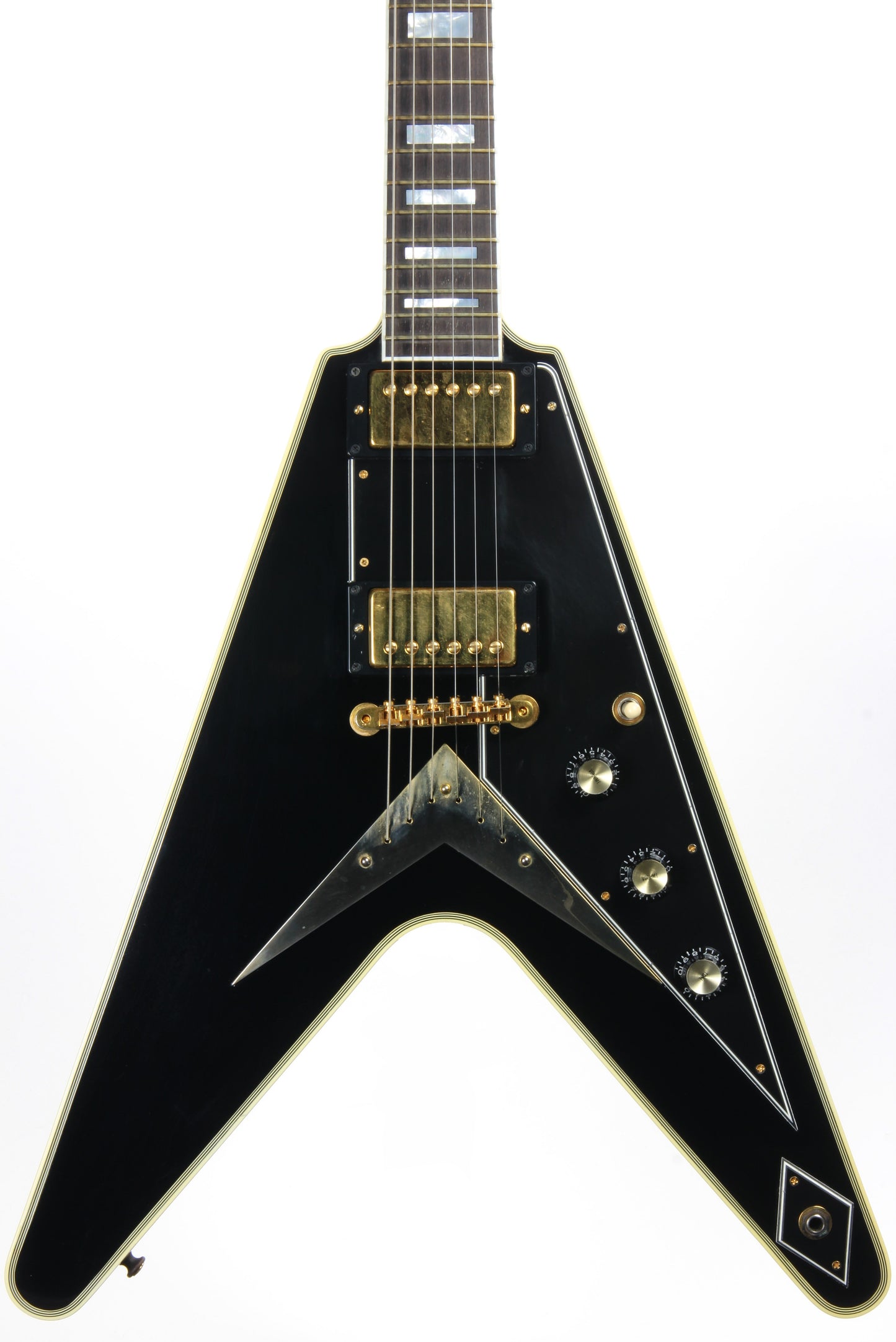 2002 Gibson Flying V Custom Shop Ebony Fingerboard Black Limited Edition Historic - Only 40 Made!