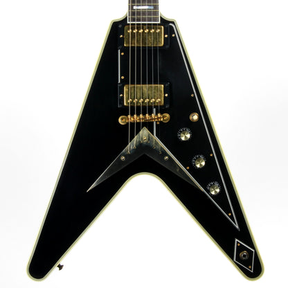 2002 Gibson Flying V Custom Shop Ebony Fingerboard Black Limited Edition Historic - Only 40 Made!