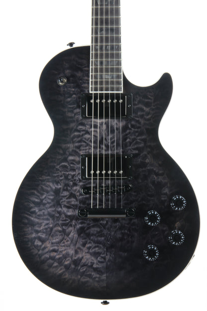 2019 Gibson Les Paul Dark Knight Limited Edition QUILT TOP - Ebony, Transparent Smoke Black Satin