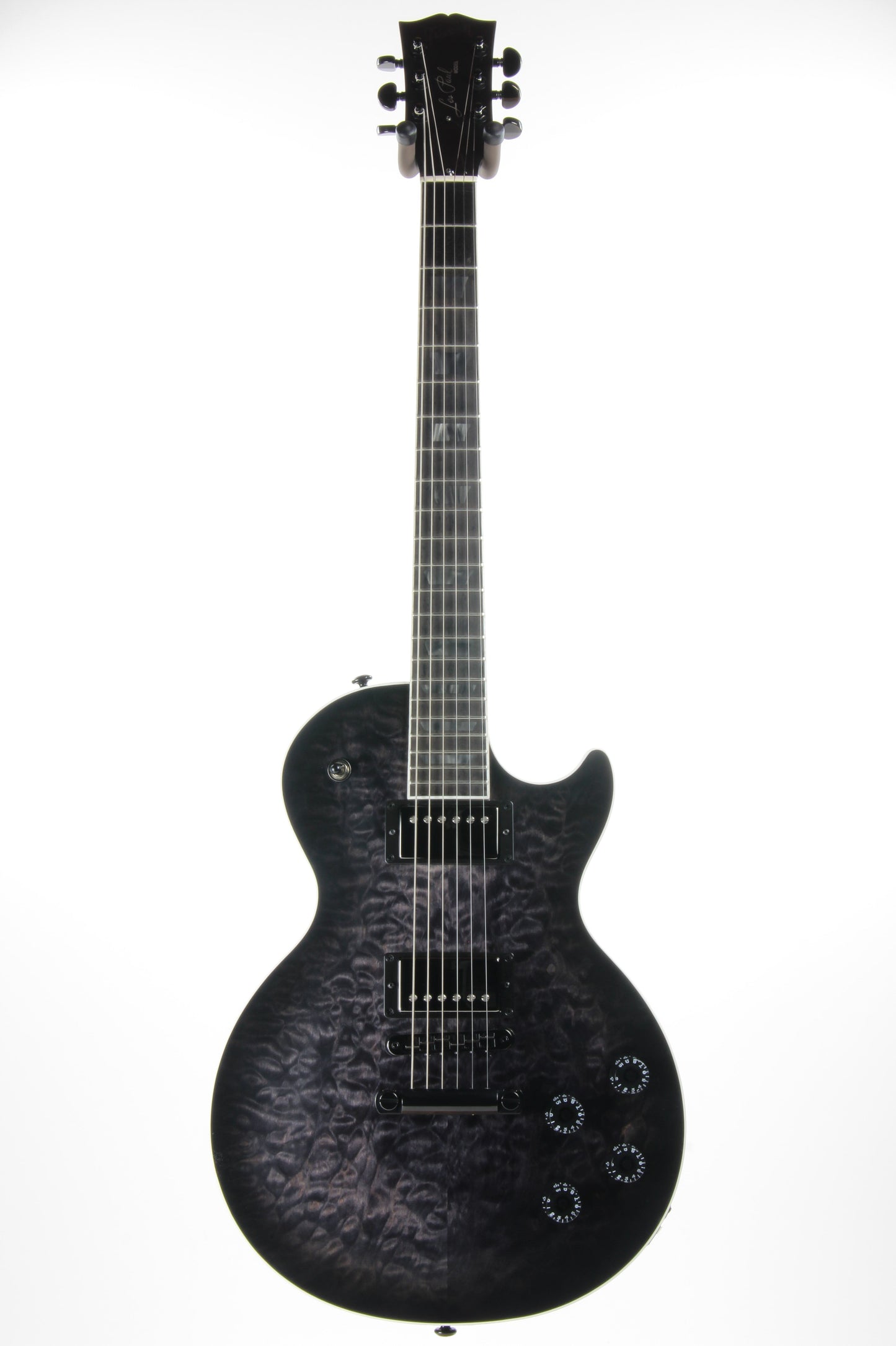 2019 Gibson Les Paul Dark Knight Limited Edition QUILT TOP - Ebony, Transparent Smoke Black Satin