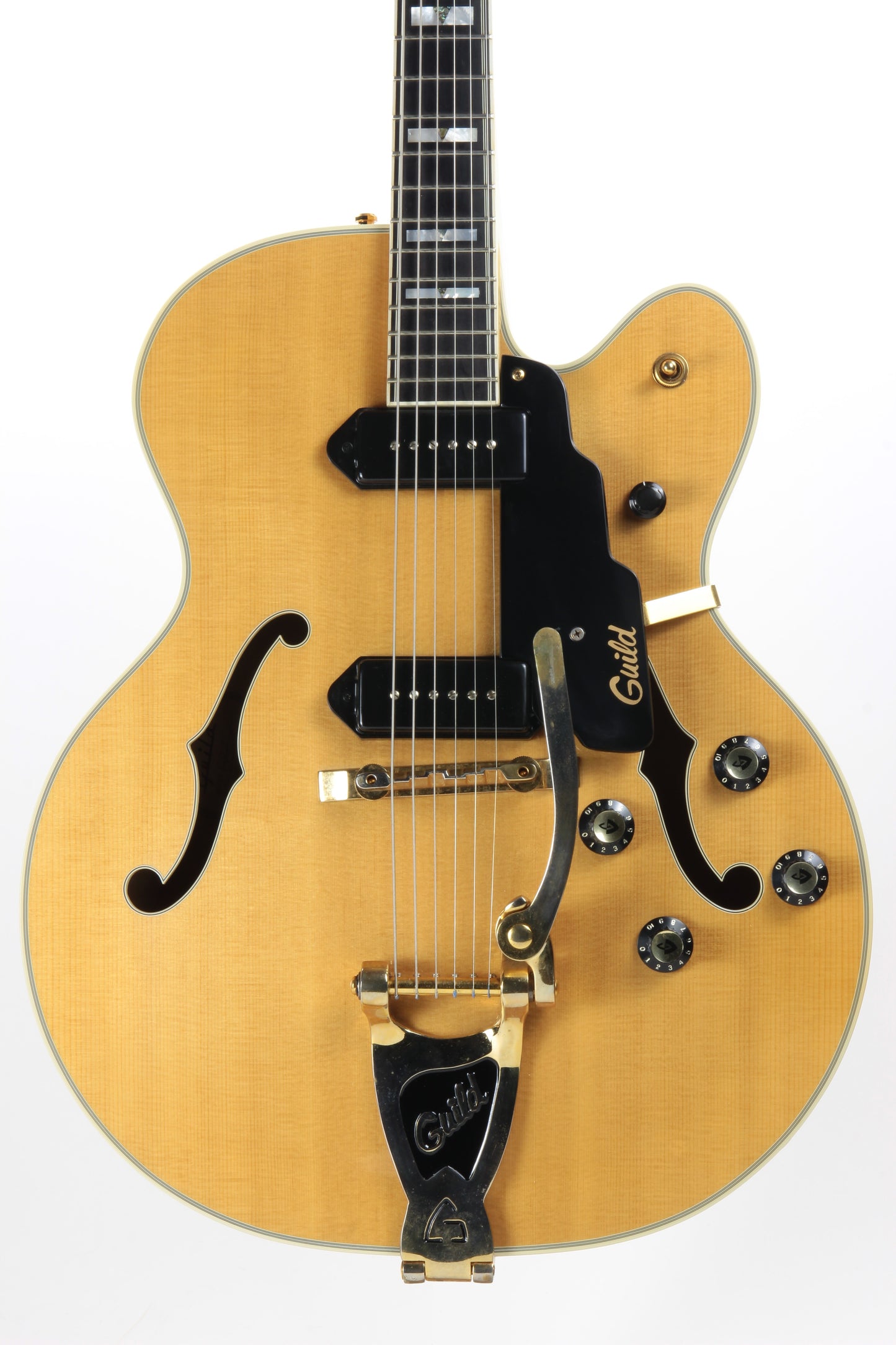 2001 Guild USA X-500T Paladin Blonde - Westerly RI Factory, P90's, Bigsby, DE-500 Duane Eddy Type