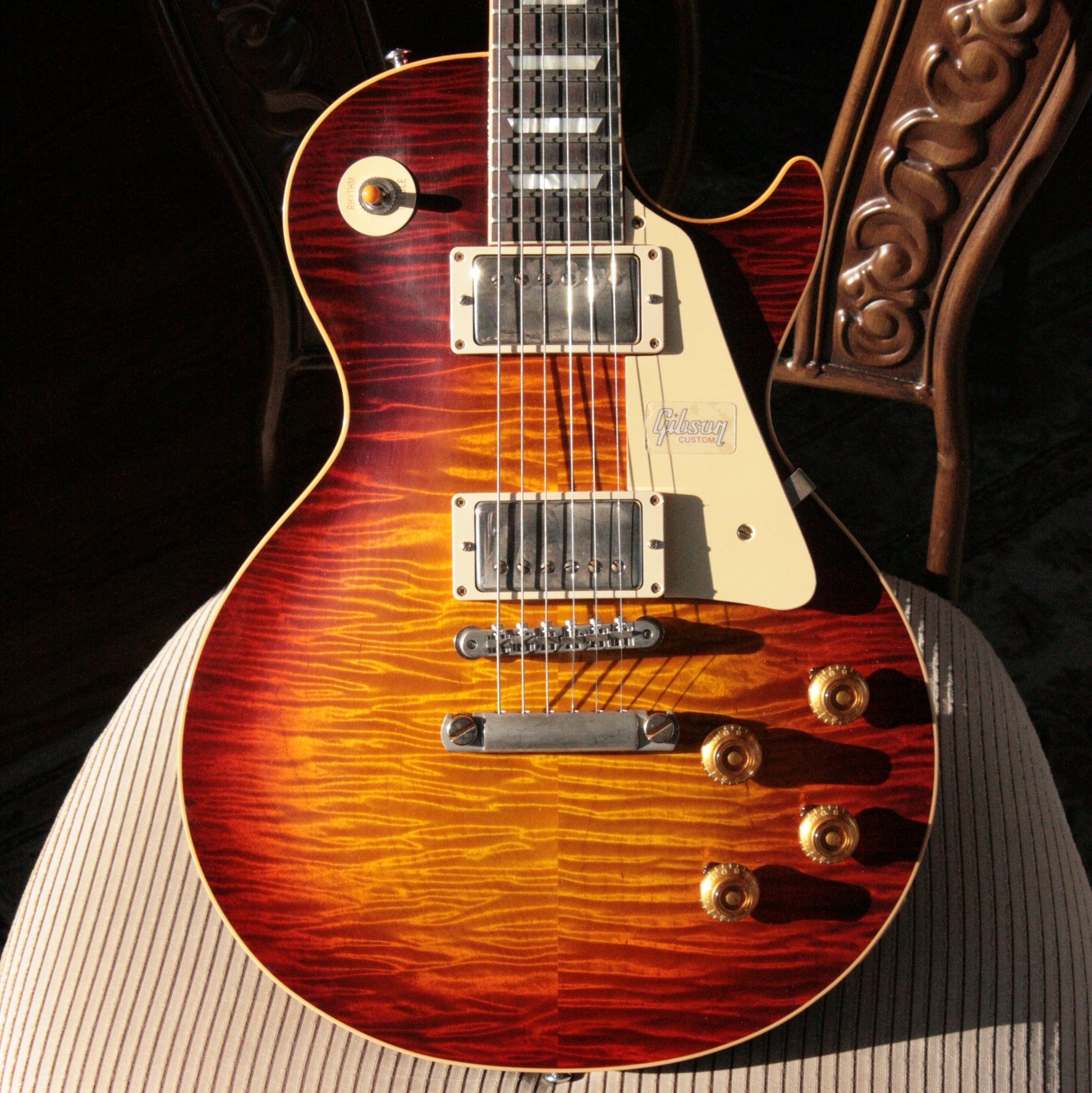 Killer Top Gibson Brazilian 1959 Les Paul Reissue in Cherry Sunburst