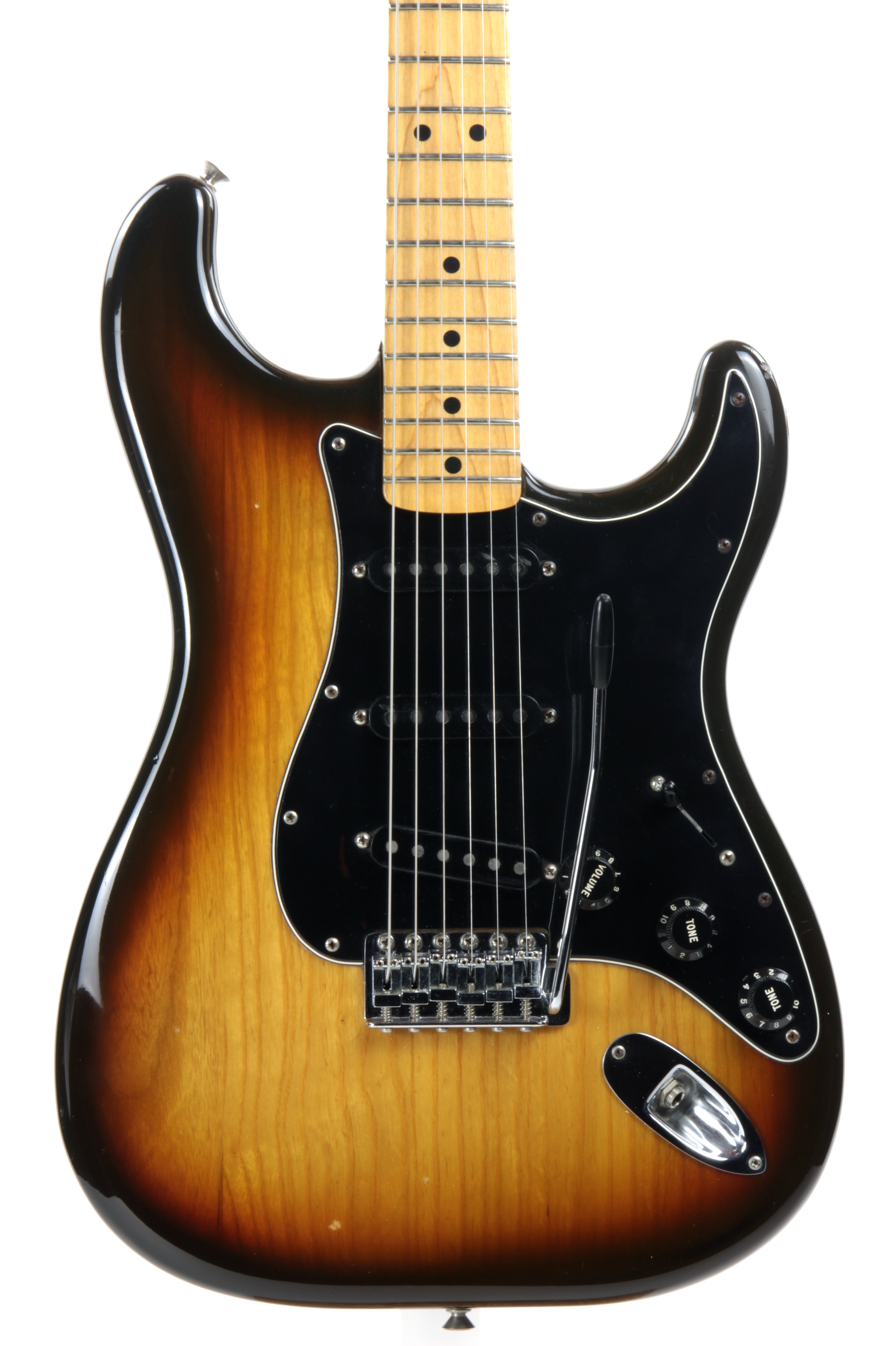 1979 Fender Stratocaster ASH 3-Tone Brown Sunburst - Maple Neck Strat –  Kansas City Vintage Guitars