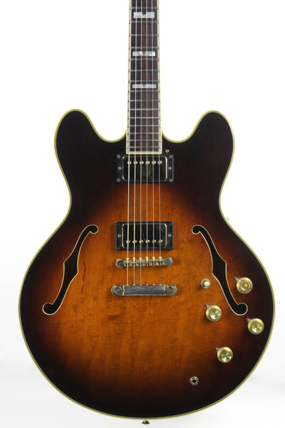 1983 Epiphone Japan Sheraton Matsumoku MIJ - Sunburst Finish, Stop Tail, pre-elite elitist