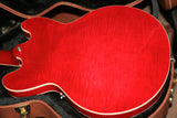 2017 Gibson ES-335 FIGURED Cherry Red Flametop! Block inlays! Memphis 345 355