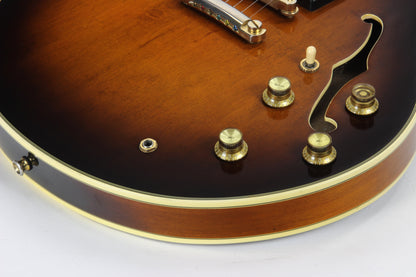 1983 Epiphone Japan Sheraton Matsumoku MIJ - Sunburst Finish, Stop Tail, pre-elite elitist