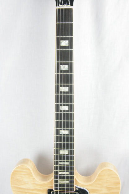 2016 Gibson ES-335 FIGURED NATURAL Flametop! Block inlays! Memphis 345 355