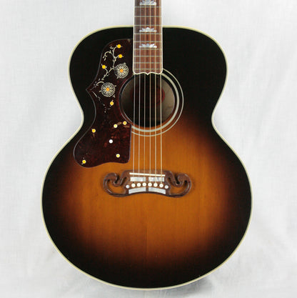 2004 Gibson SJ-200 LEFT-HANDED Sunburst J200 Jumbo Maple Acoustic Guitar! j45