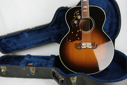 2004 Gibson SJ-200 LEFT-HANDED Sunburst J200 Jumbo Maple Acoustic Guitar! j45