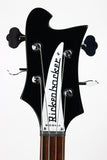 MINT 2022 Rickenbacker 4003 Electric Bass JG Jetglo Black - Triangle Inlays, Original Case