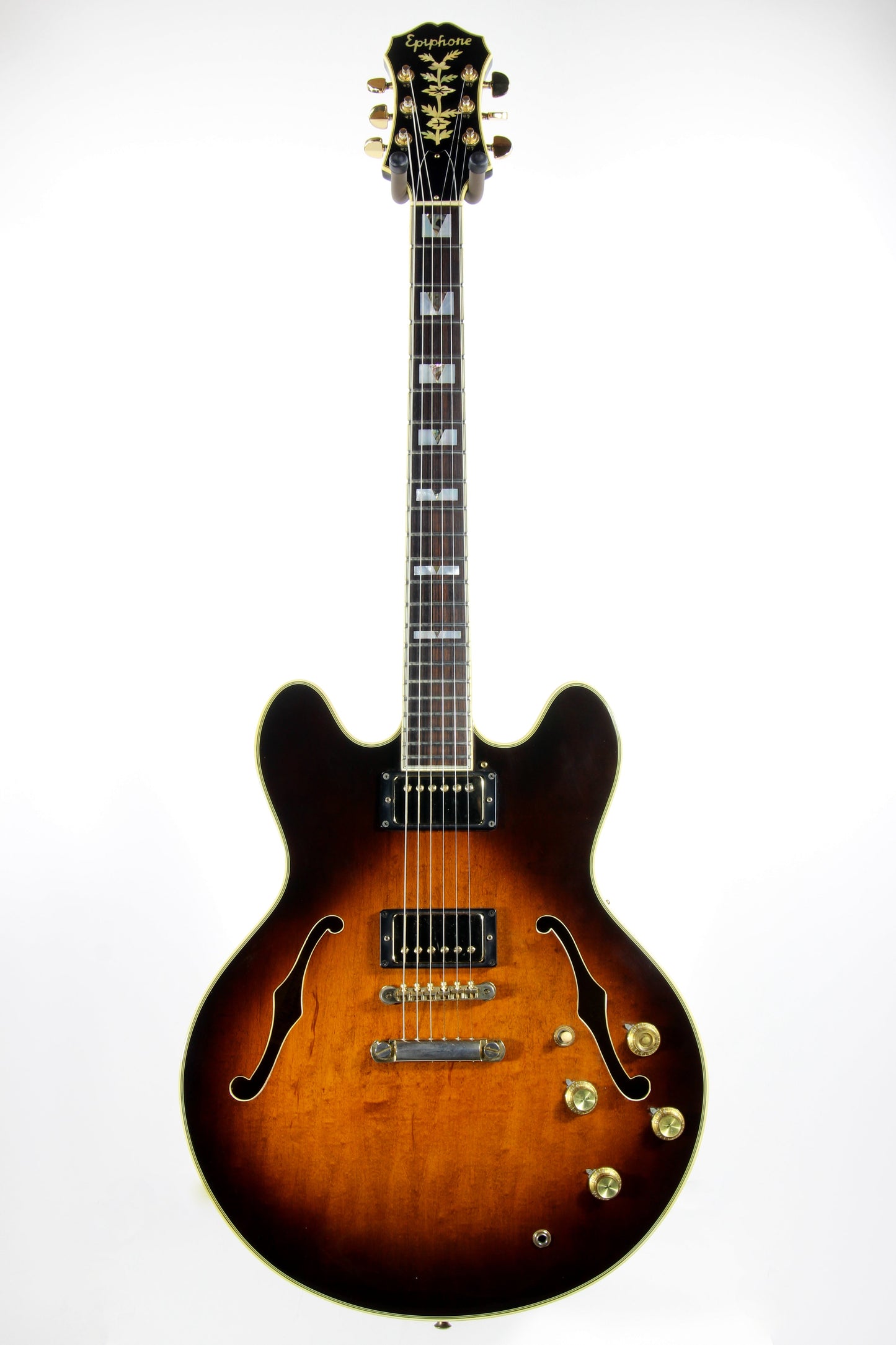 1983 Epiphone Japan Sheraton Matsumoku MIJ - Sunburst Finish, Stop Tail, pre-elite elitist