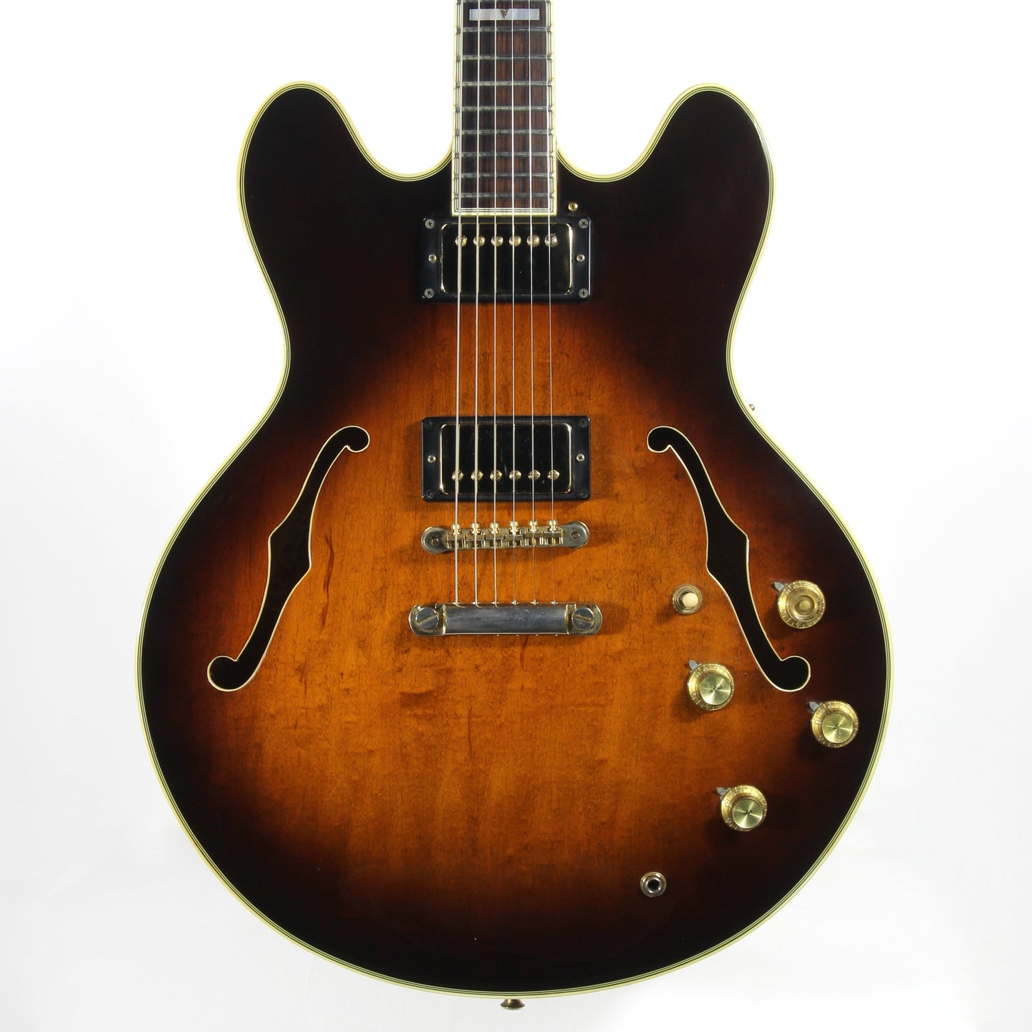 1983 Epiphone Japan Sheraton Matsumoku MIJ - Sunburst Finish, Stop Tail, pre-elite elitist