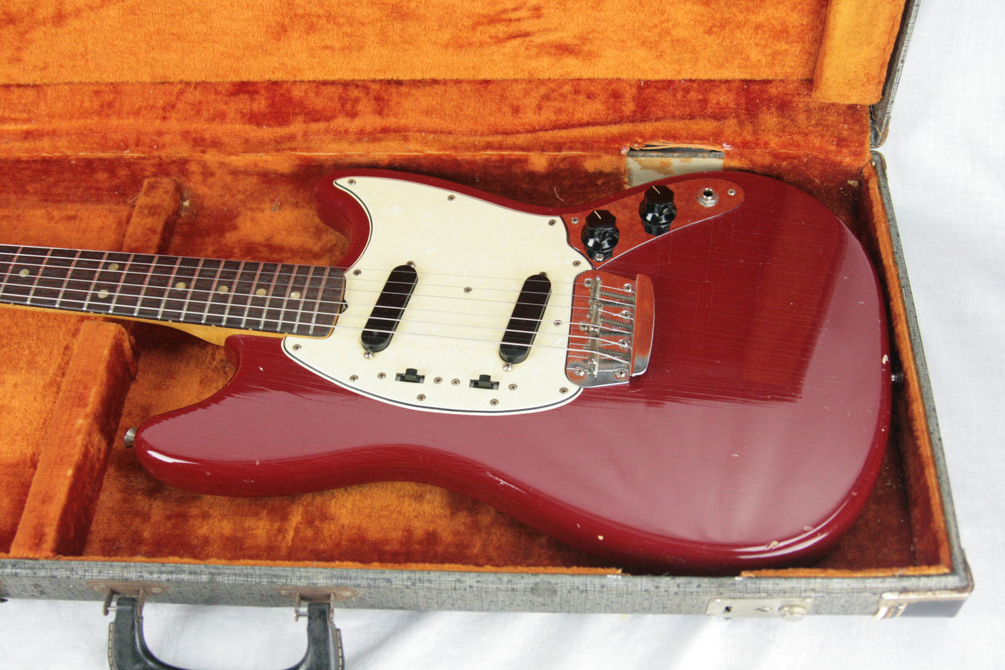 1966 Fender Duo Sonic II Dakota Red w/ OHSC! Offset Kurt Cobain Nirvana!