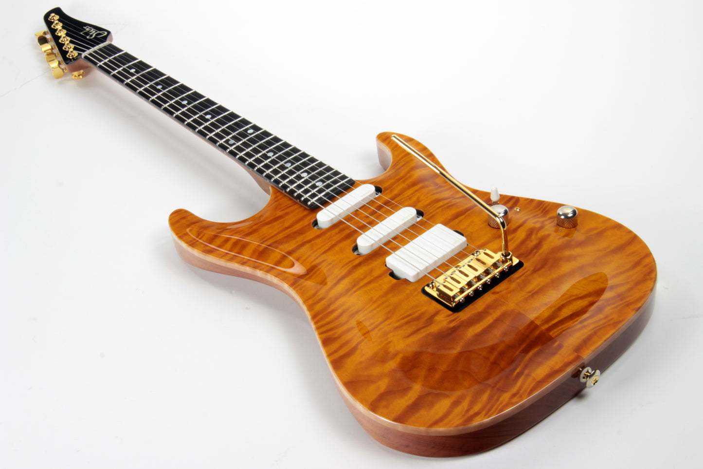 2018 Suhr Standard Carve Top QUILT Trans Caramel Amber Custom - MK Mark Knopfler Vibes!