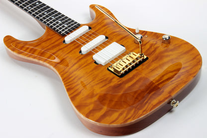 2018 Suhr Standard Carve Top QUILT Trans Caramel Amber Custom - MK Mark Knopfler Vibes!