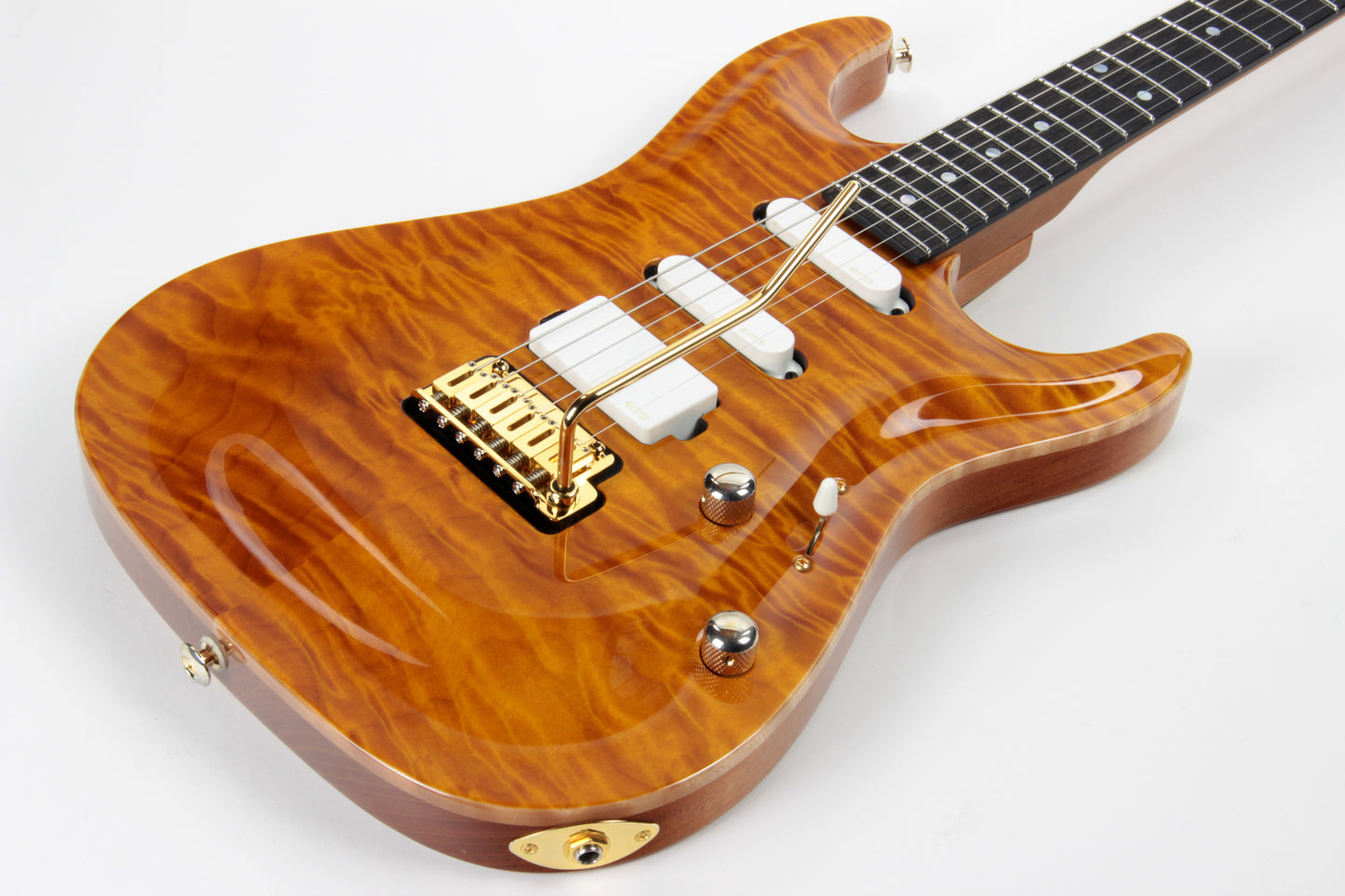 2018 Suhr Standard Carve Top QUILT Trans Caramel Amber Custom - MK Mark Knopfler Vibes!