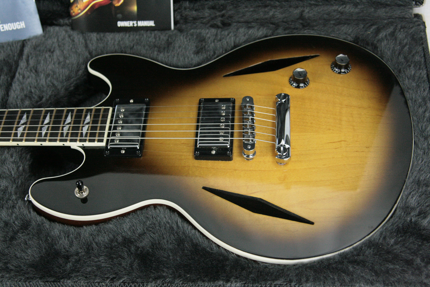 2006 Gibson Vegas Standard Sunburst! EBONY BOARD, Trini Lopez inlays w/ OHSC!