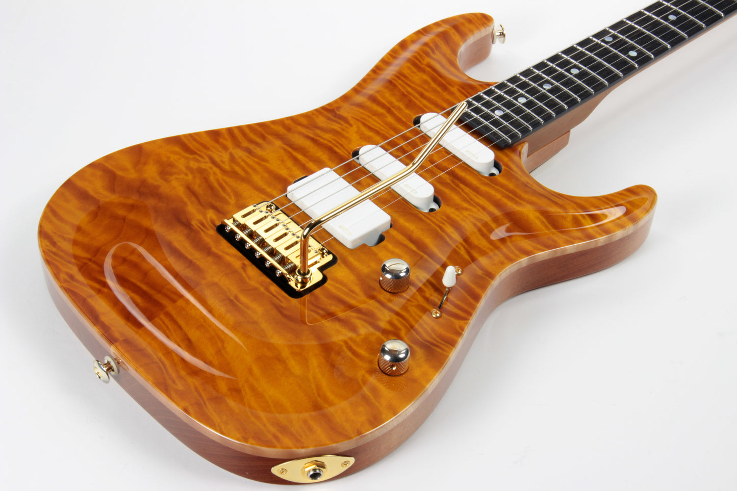 2018 Suhr Standard Carve Top QUILT Trans Caramel Amber Custom - MK Mark Knopfler Vibes!