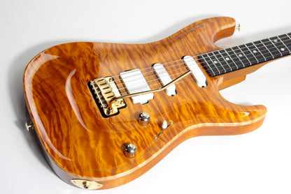 2018 Suhr Standard Carve Top QUILT Trans Caramel Amber Custom - MK Mark Knopfler Vibes!