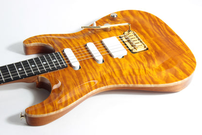 2018 Suhr Standard Carve Top QUILT Trans Caramel Amber Custom - MK Mark Knopfler Vibes!