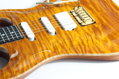 2018 Suhr Standard Carve Top QUILT Trans Caramel Amber Custom - MK Mark Knopfler Vibes!