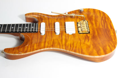 2018 Suhr Standard Carve Top QUILT Trans Caramel Amber Custom - MK Mark Knopfler Vibes!