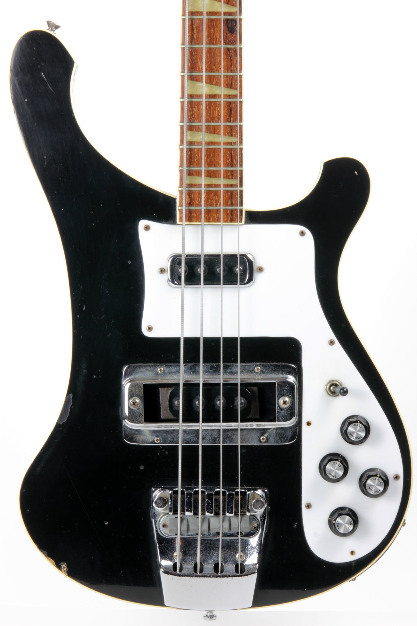 1978 Rickenbacker 4001 Jetglo Black Electric Bass Guitar! Vintage 1970's Ric
