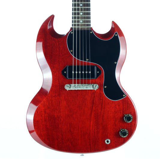 2021 Gibson Custom Shop '63 SG Junior Reissue Jr. Lightning Bar 1963 Wraparound, Cherry, Big Neck, P-90 Pickup