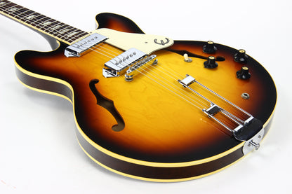 CLEAN 1968 Epiphone Casino E230TD VINTAGE! Long Neck, Sunburst, Frequensator, Gibson ES-330TD