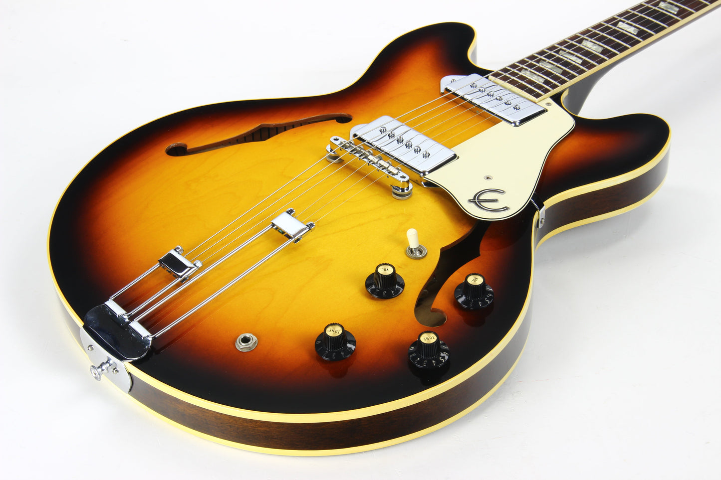 CLEAN 1968 Epiphone Casino E230TD VINTAGE! Long Neck, Sunburst, Frequensator, Gibson ES-330TD