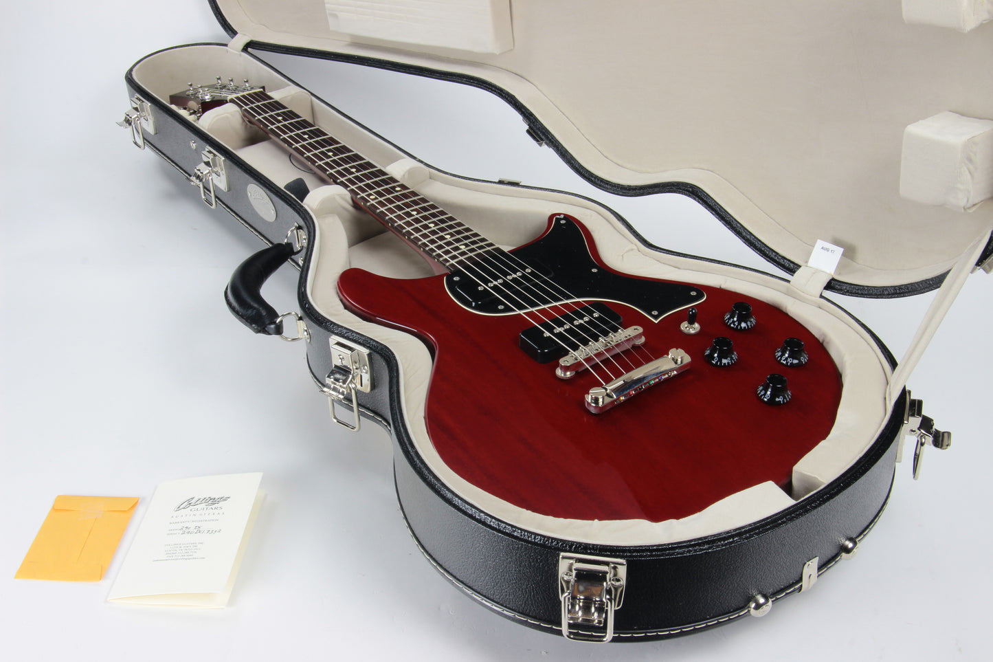 MINTY 2017 Collings 290 DC 1959 Faded Crimson - Lollar Handwound Pickups Cherry Finish, Ameritage Case!