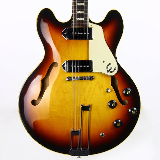 CLEAN 1968 Epiphone Casino E230TD VINTAGE! Long Neck, Sunburst, Frequensator, Gibson ES-330TD