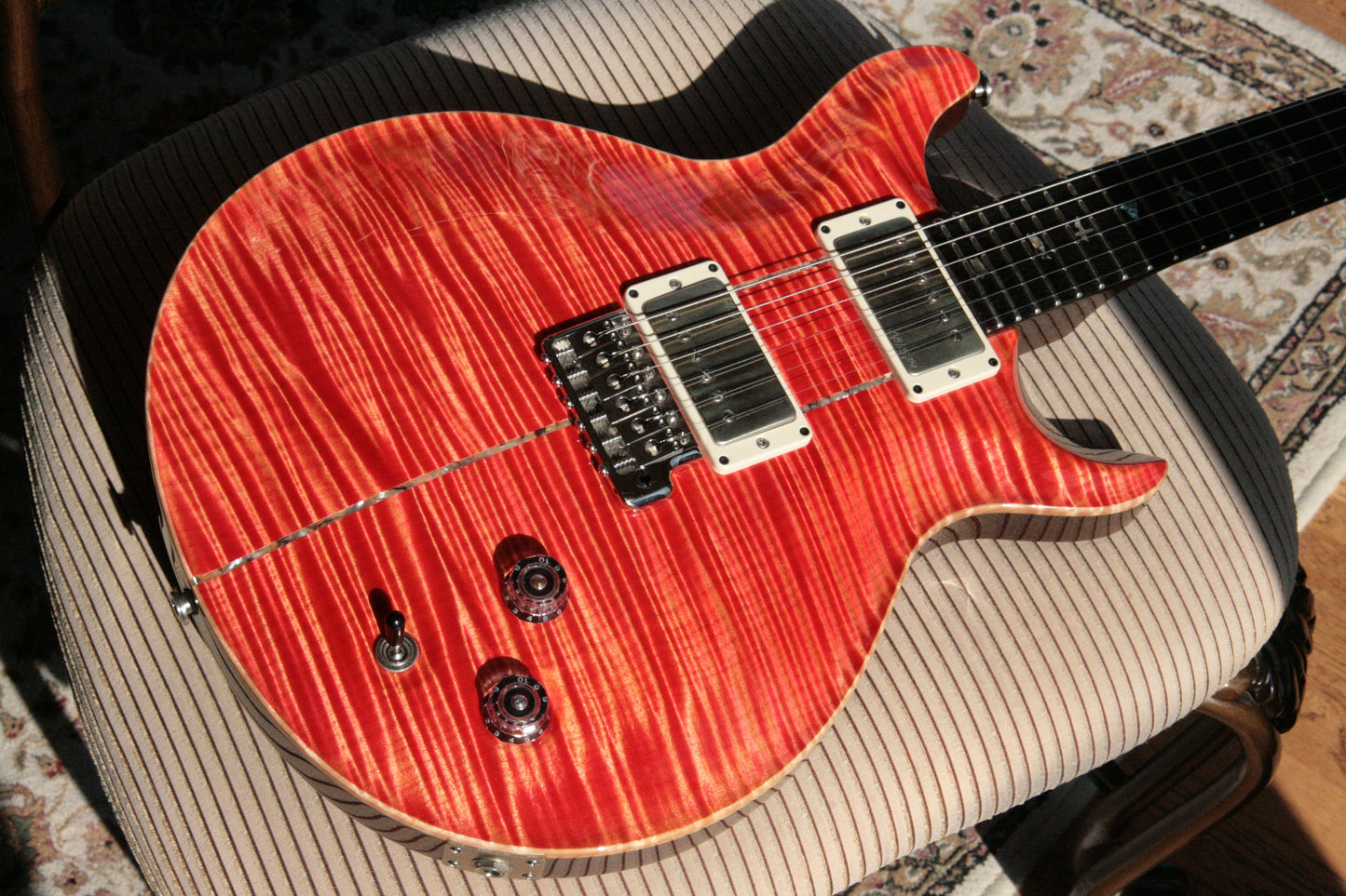 2015 PRS Santana II PRIVATE STOCK! Salmon BRAZILIAN ROSEWOOD! Paul Reed Smith INCREDIBLE TOP!